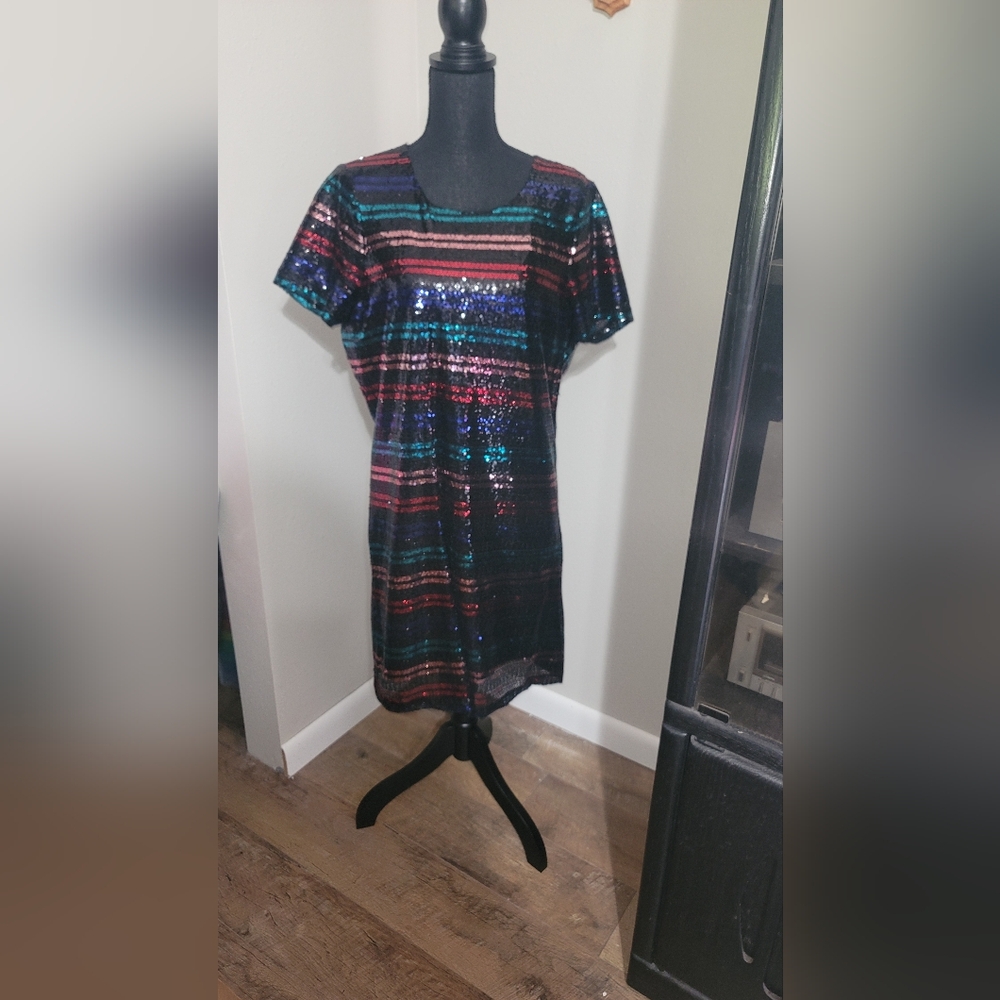 Devlin Party Cocktail Sequin Dress